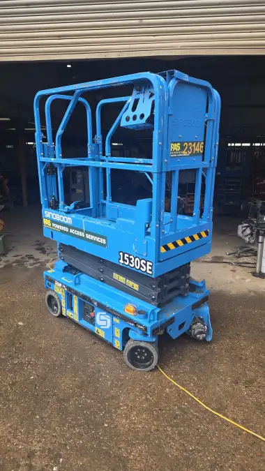 Click Here To Enlarge This Photo Of 2024 Sinoboom 1530SE Electric Scissor Lift-DEALS AVAILABLE
