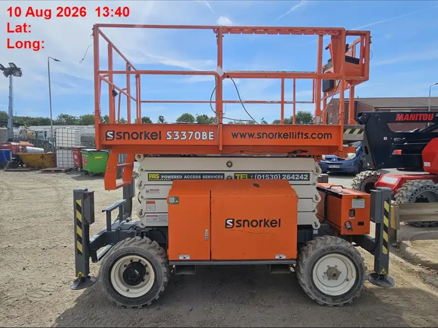 Click Here To Enlarge This Photo Of 2020 Snorkel 3370 BE Rough Terrain Diesel Scissor Lift &lpar;Choice of 1&rpar;