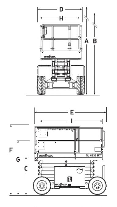 Click Here To Enlarge This Photo Of SkyJack Diesel Scissor - SJ6832RT