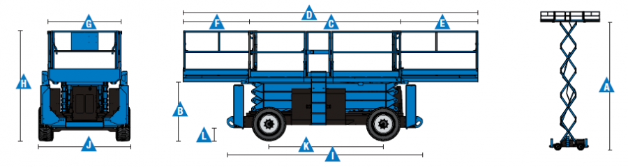 Click Here To Enlarge This Photo Of Genie Diesel Scissor - GS4390RT