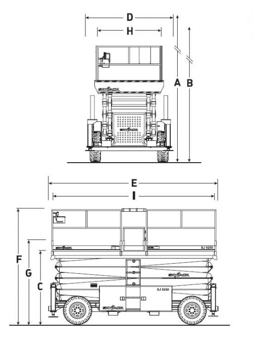 Click Here To Enlarge This Photo Of SkyJack Diesel Scissor - SJ9250RT
