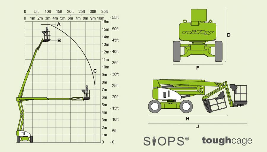 Click Here To Enlarge This Photo Of Nifty Lift Diesel Boom - HR15D 4X4